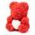 Medvídek z růží červený s bílým srdcem Rose Bear 40 cm