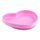 Silikonový talíř srdíčko Chicco růžová 9 m+