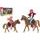 Kůň 2ks + panenka žokejka 2ks