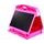 Oboustranná tabule 2v1+fixy - růžová