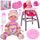 Panenka Sweet Doll 30 cm s jídelní židličkou a dalším příslušenstvím