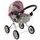 Alice kočárek pro panenky 5249 šedo-růžový
