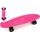 Skateboard - pennyboard - růžová barva, černá kola