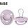 BIBS DE LUX - Silikonový dudlík, 0 - 36 m, dusky lilac