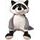 BabyOno Plyšová hračka s chrastítkem Racoon Rocky Mýval, černo-bílý