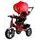 Majlo Toys tříkolka 2v1 s nafukovacími koly PRO600 červená