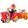 Veselý traktor pro nejmenší se světly a zvuky Cartoon Tractor červený
