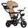 Ecotoys dětská tříkolka s otočným sedadlem Trike 2v1 béžová