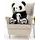 Plyšový medvěd Panda 100 cm s miminkem