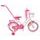 Mexller dětské kolo SISI 16" s vodící tyčí bílorůžové