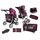 Alice kombinovaný kočárek pro panenky 6v1 9662M černý