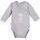 EEVI Kojenecké body s dlouhým rukávem Newborn šedá 62 (3-6m)