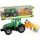 Zelený traktor s obracečkou sena pro děti