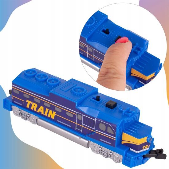 Dětská XXL vláčkodráha na baterie Power World 1067 cm