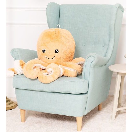 Plyšová chobotnice Monty 80 cm - béžová