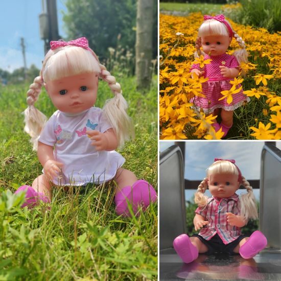 Převlékací panenka Emma s oblečením a příslušenstvím 39 cm