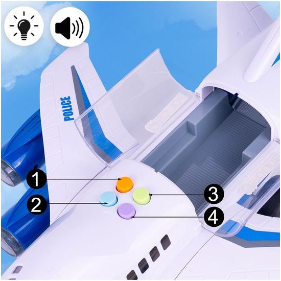 Interaktivní letadlo s autíčky, světly a zvuky A380