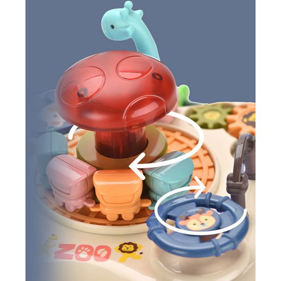 Mini edukační stoleček se světly a zvuky Mini Zoo