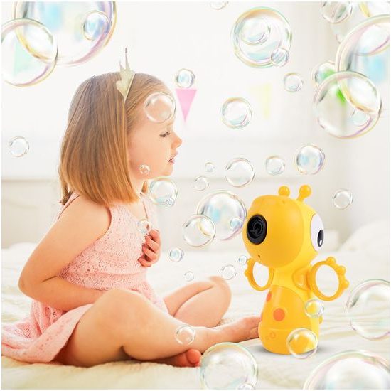 Bublifuk na baterie Žlutá žirafa