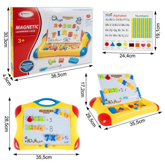Magnetická tabulka s písmeny a číslicemi First Classroom II