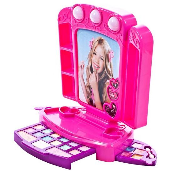 Dětské kosmetické studio na baterie se zrcadlem MakeUp Set