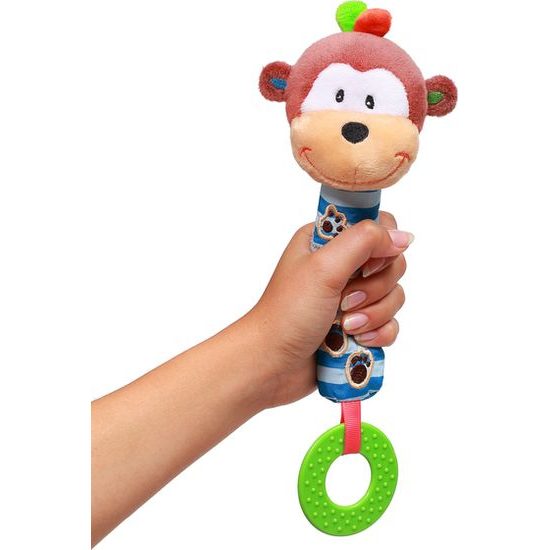 BabyOno Pískací plyšová hračka zvířátko Opička George