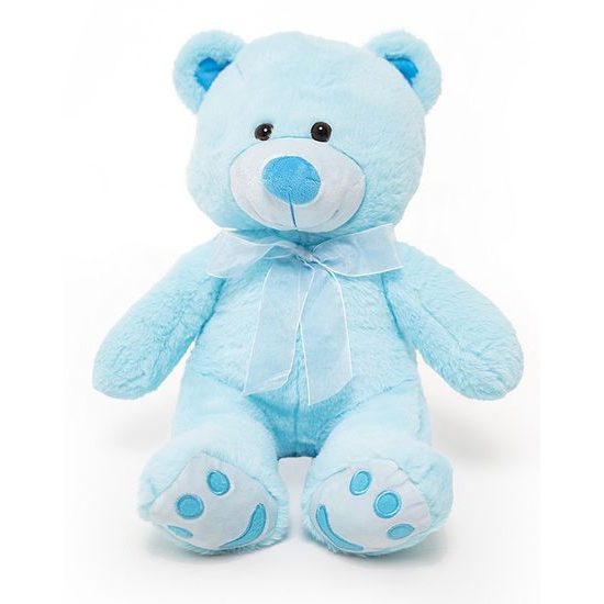Plyšový medvídek First Teddy modrý 50 cm