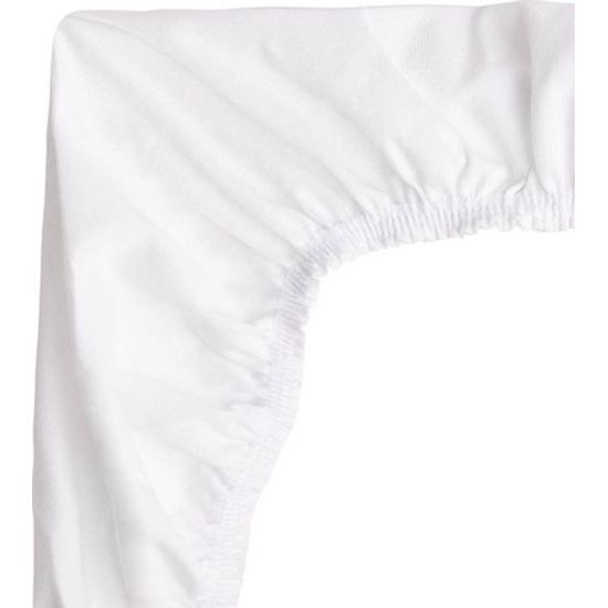 Voděodolné prostěradlo do kočárku Jersey bílé