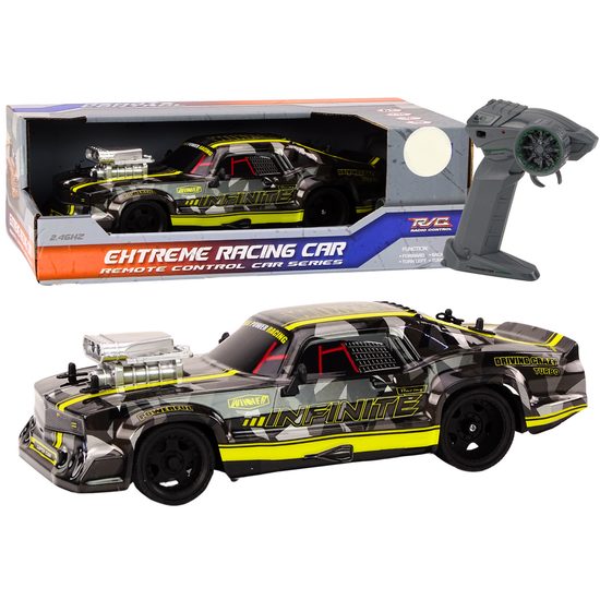 Driftovací auto na dálkové ovládání Infinity Car 1:16 - černo/žluté