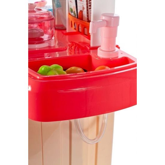 Detská kuchynka so zvukmi a parou Home Kitchen - ružová