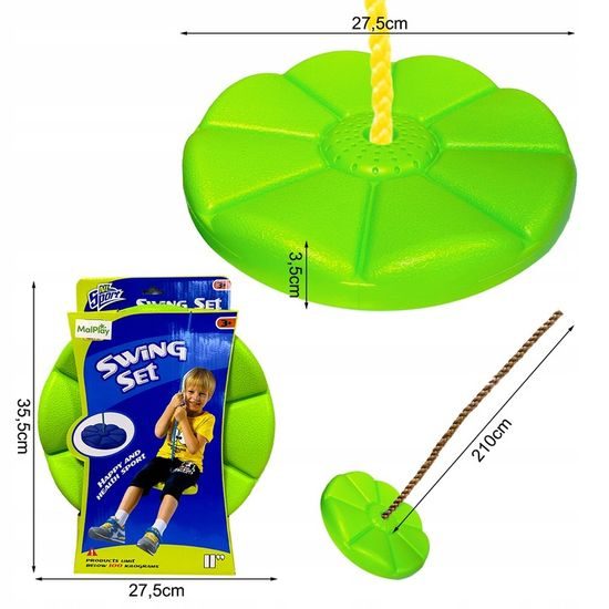 Dětská kulatá houpačka King Sport - zelená