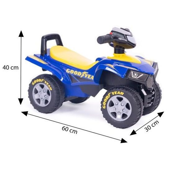 Dětské odrážedlo čtyřkolka Goodyear - modrá