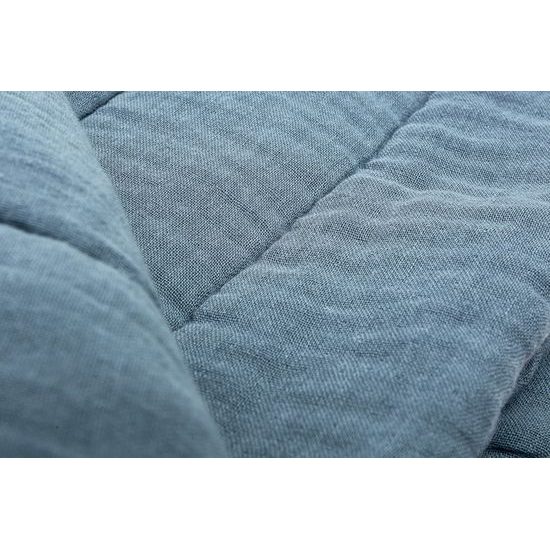 Pletená sada z mušelínu do postýlky a kočárku Sensillo modrá