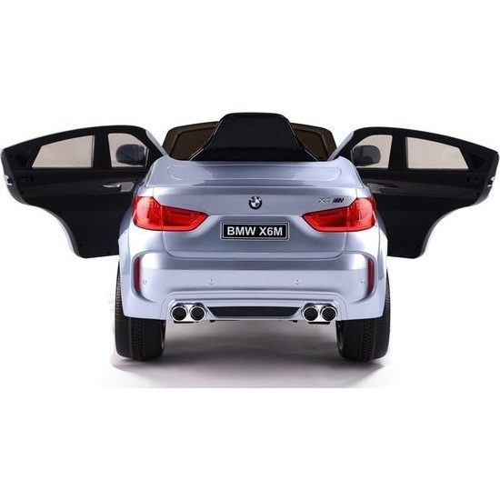 Elektrické auto BMW X6 lakovaná Stříbrná