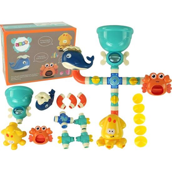 Hračka do koupele s vodotryskem Mořské zvířátka