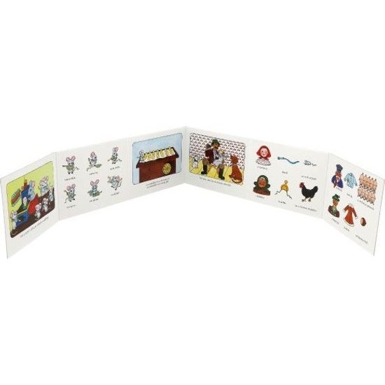 Knížka leporelo Vařila myška kašičku