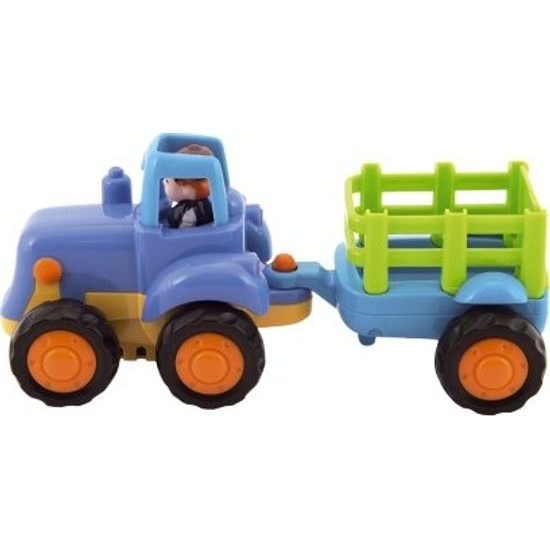 Traktor s vlekem/Buldozer - pro nejmenší - mix 2 druhy