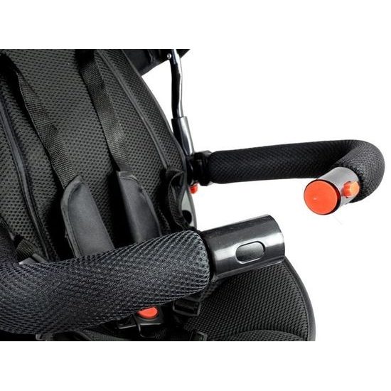 Majlo Toys multifunkční tříkolka s nafukovacími koly PRO500 černá