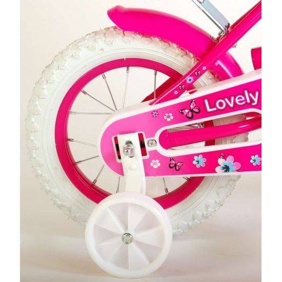 Dětské kolo Volare Lovely 12" růžovo-bílé