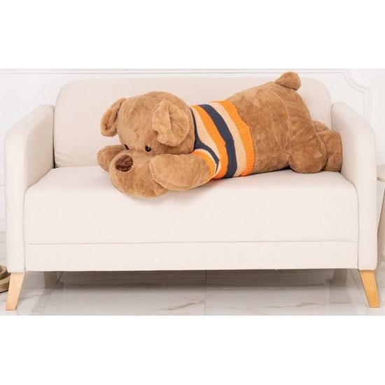 Plyšový pejsek Rek 120 cm - hnědý