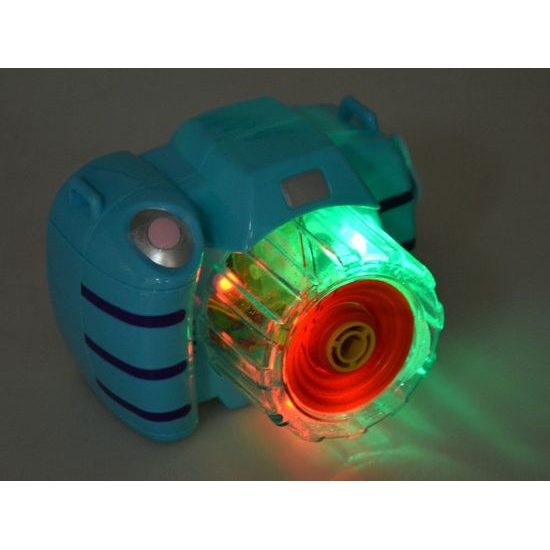 Majlo Toys bublifuk na baterie Fotoaparát modrý