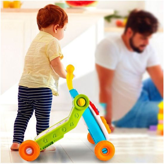 Interaktivní chodítko 5v1 s hracím stolečkem Music Stroller