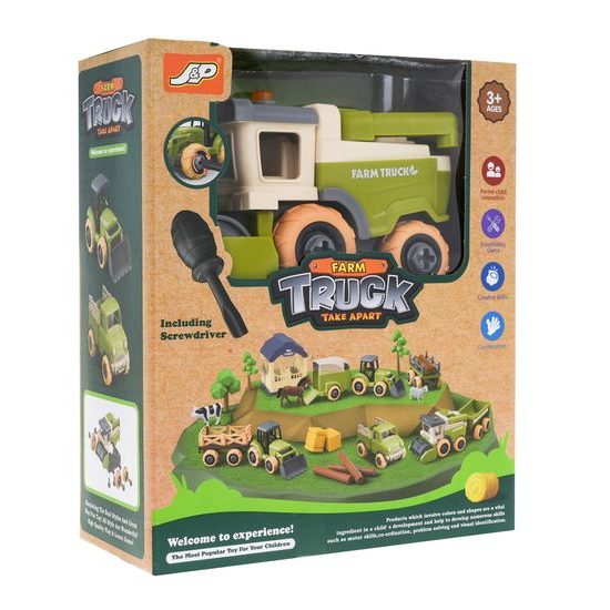 Šroubovací kombajn s příslušenstvím Farm Truck
