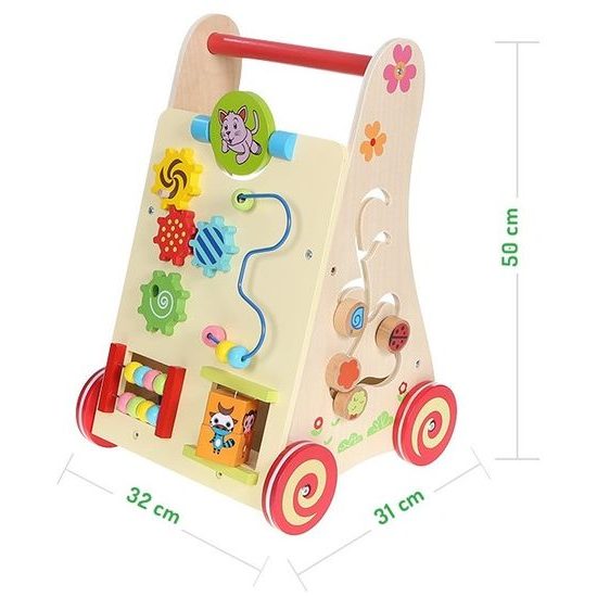 Ecotoys dětské dřevěné chodítko