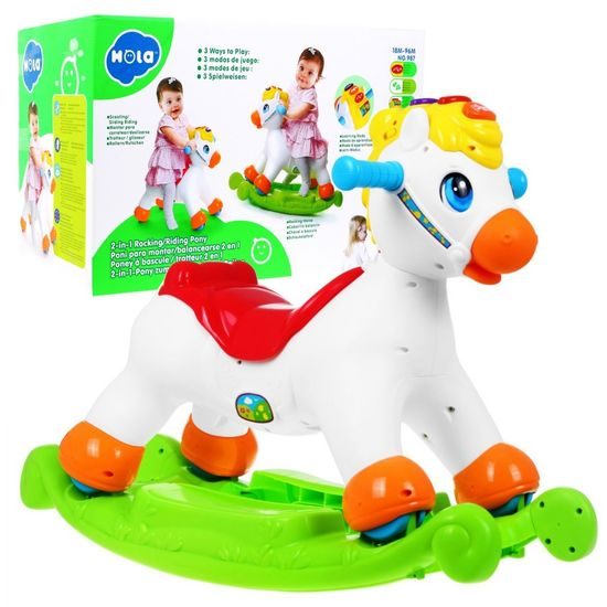 Huile Toys interaktivní houpací kůň 2v1 Rocking Horse
