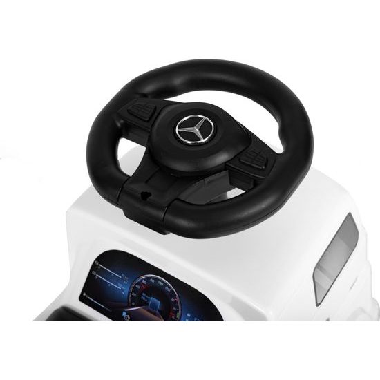 Dětské mini odrážedlo se zvuky Mercedes Actros - bílé