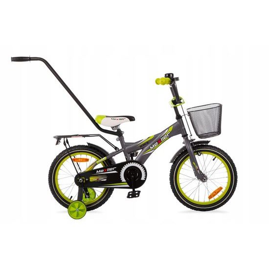 Mexller dětské kolo BMX 16" s vodící tyčí šedé