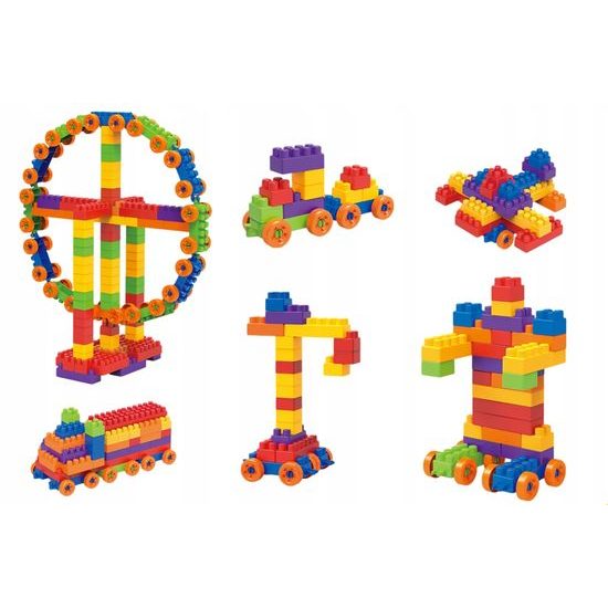 Doris dětská konstrukční stavebnice Time Blocks 400 dílků