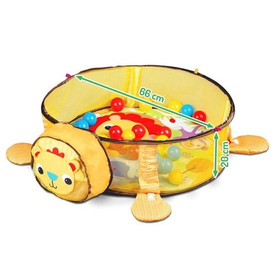 Ecotoys hrací deka s 30 míčky Lvíček