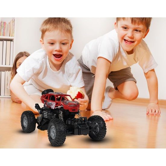 Autíčko na dálkové ovládání Monster Car červené 1:20